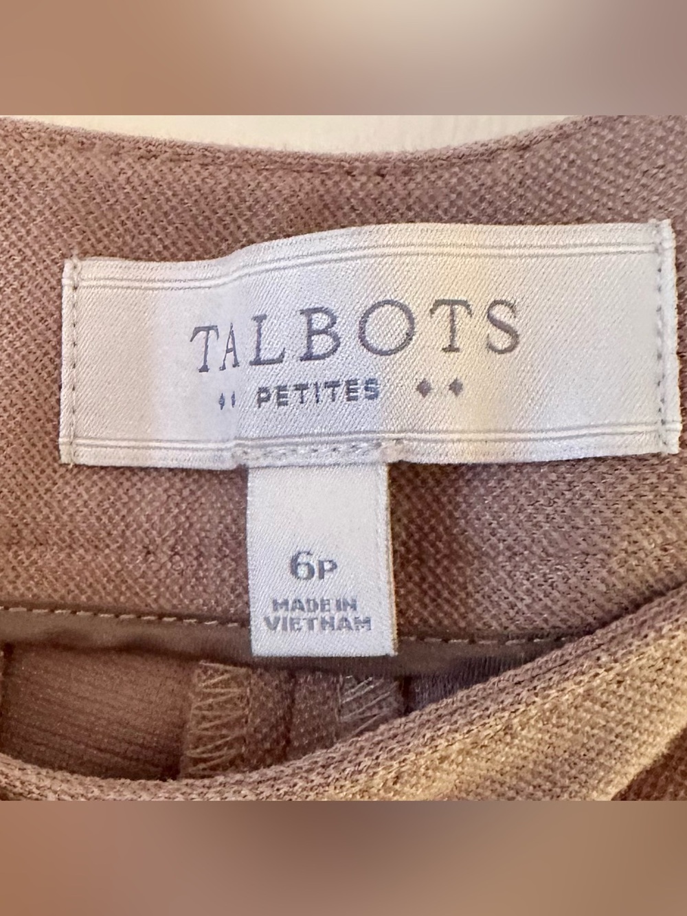 Talbots Women’s Camel/Tan Riding Pants - Picture 2 of 3
